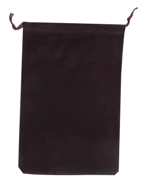 Velour Drawstring Pouch - 5x7.5 Maroon