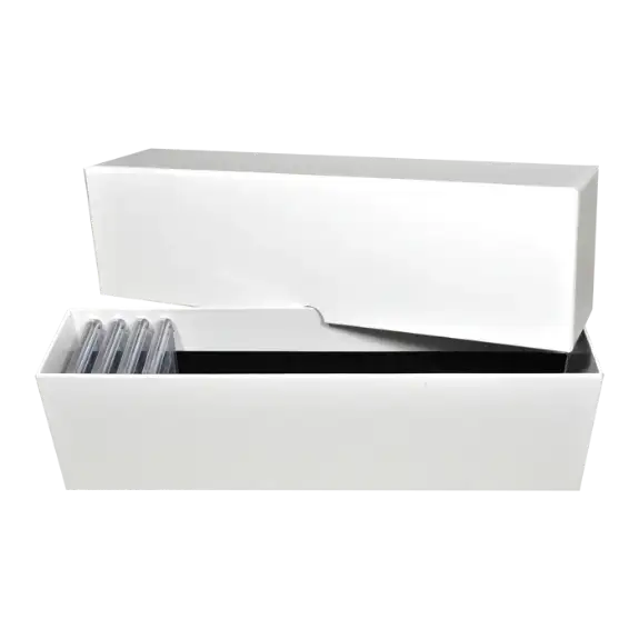 NGC and PCGS Slab Storage Box - Holds 20 Certified Coins (White)