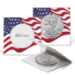 2.5x2.5 Paper Coin Holders for ASE/Large Dollar - American Flag