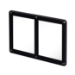 2 Card Screw Card Holder 35pt - Black Border