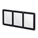 3 Card Screw Card Holder 35pt - Black Border