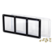 3 Card Screw Card Holder 35pt - Black Border