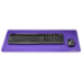Desk Mat with Stitched Trim - 14 x 24 (Royal Purple)