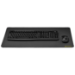 Desk Mat with Stitched Trim - 14 x 24 (Black)
