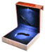 Lighted L Capsule Box with Faux Wood Grain Finish