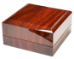 Lighted L Capsule Box with Faux Wood Grain Finish
