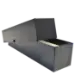 Single Row 2x2 Box - 9"- Black