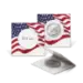 2x2 Paper Coin Holders for Half/Small Dollar/Quarter - American Flag