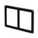 2 Card Screw Card Holder 35pt - Black Border