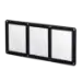 3 Card Screw Card Holder 35pt - Black Border