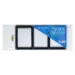 3 Card Screw Card Holder 35pt - Black Border
