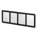 4 Card Screw Card Holder 35pt - Black Border