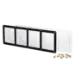 4 Card Screw Card Holder 35pt - Black Border
