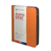 Zipper Binder with 3 Ring Clip - Orange