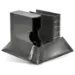 Cornerstone Large Capacity 4 D-Ring Binder & Slip Case (Gray)