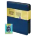 9 Pocket Zipper Folio for Sentry Card Holders - Blue Denim