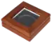 Guardhouse 3.87x3.87 Glass-top Wood Display Box - Holds Extra Large Sized Capsule