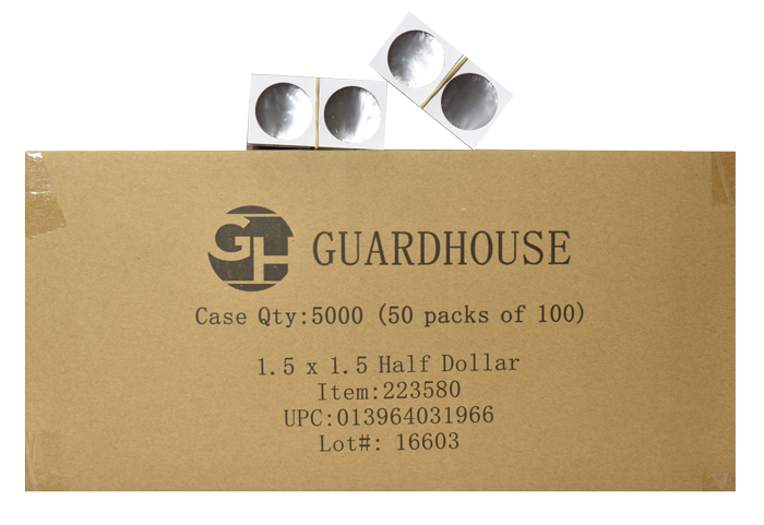 Guardhouse 2 x 2 Paper Staple Coin Flips for Cents 100 Pack 