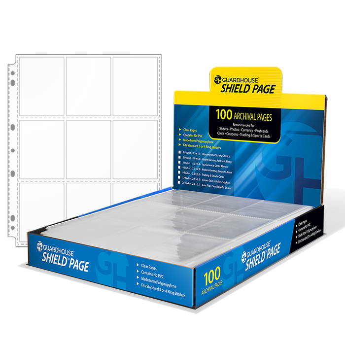9 card binder pages Ultra Pro 9 Pocket Pages