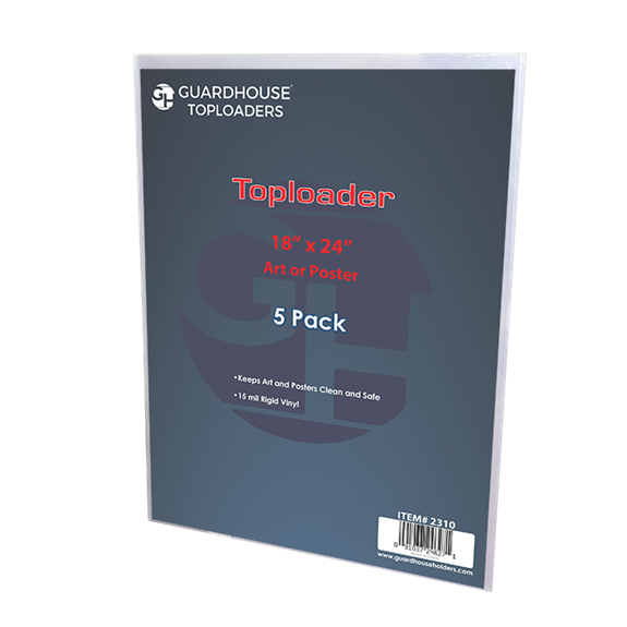 Art or Poster Size Toploader - 18x24  Pack Qty 5