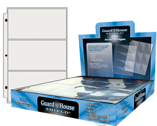Guardhouse Shield 3 Pocket (100 pack) Polypropylene Pages