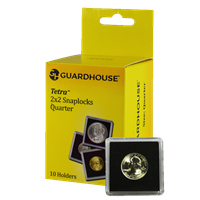 Quarter 2x2 Tetra Snaplock Coin Holder - 10 per pack