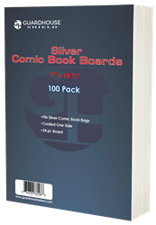 Silver Comic Book Backing Boards (7 x 10 1/2) - 100 Pack