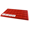 Red 2x2 Universal Display Tray - 28 slots
