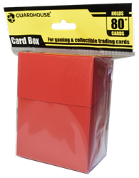 Flip-top Card Box with Header Card - Red
