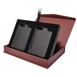 Fancy Magnetic Lid 2- Slab Box With Easel