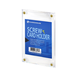 Screw Card Holders - Recessed 1/4"