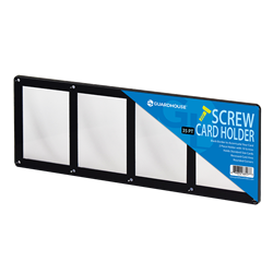 4 Card Screw Card Holder 35pt - Black Border