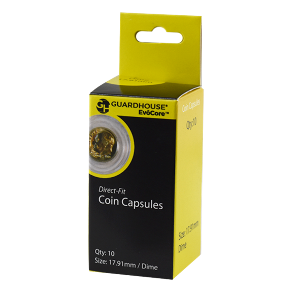 Dime (17.9mm) Direct-Fit Coin Capsules - 10 Pack