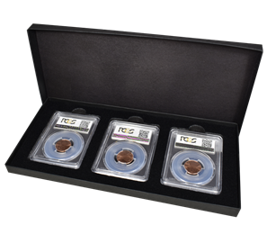 3 Slab Paperboard Certified Coin Gift Box