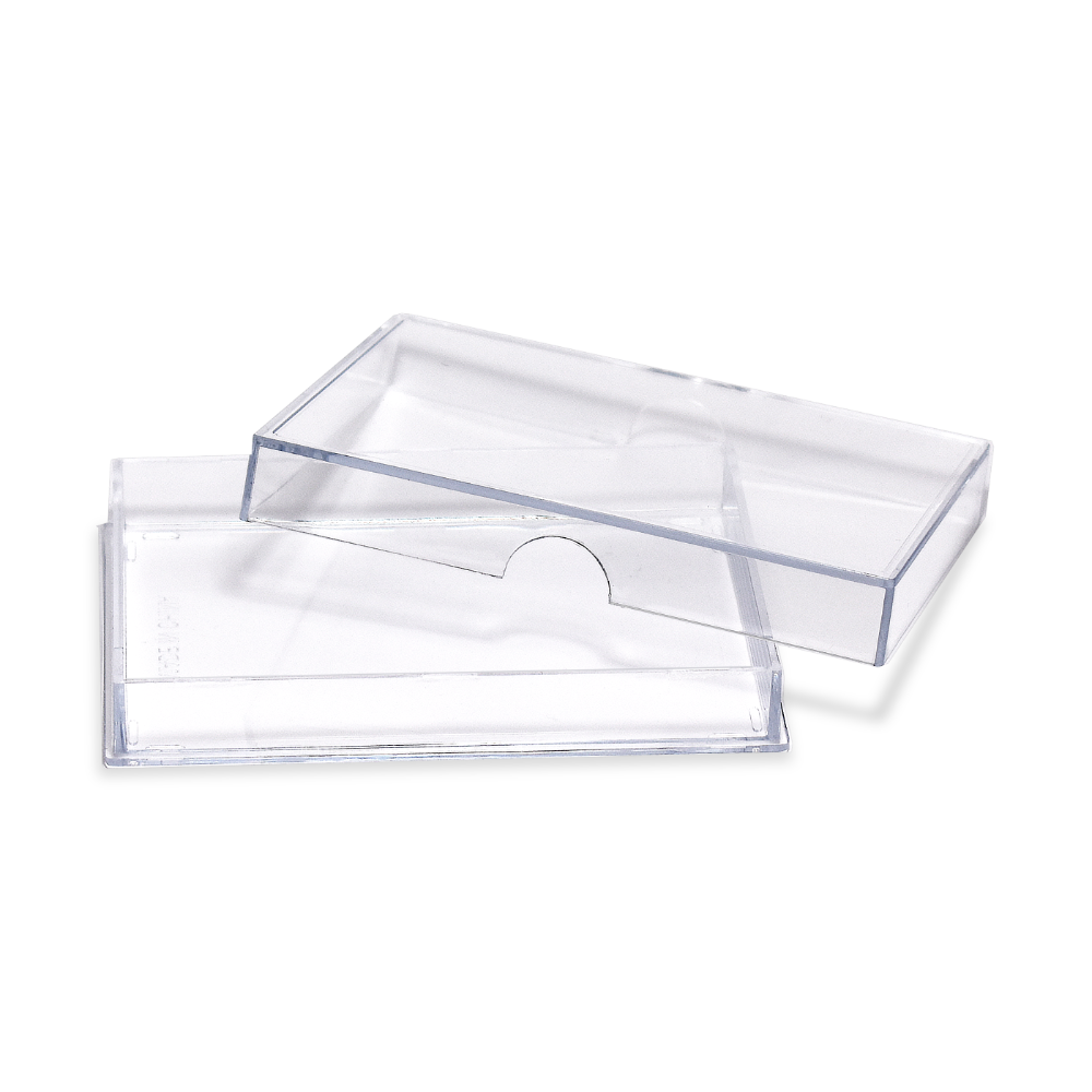 4x 2-Piece Card Box 100-Count Slide - Clear Acrylic Deck Storage 4x 2-Piece Card Box 100-Count Slide - Clear Acrylic Deck Storage