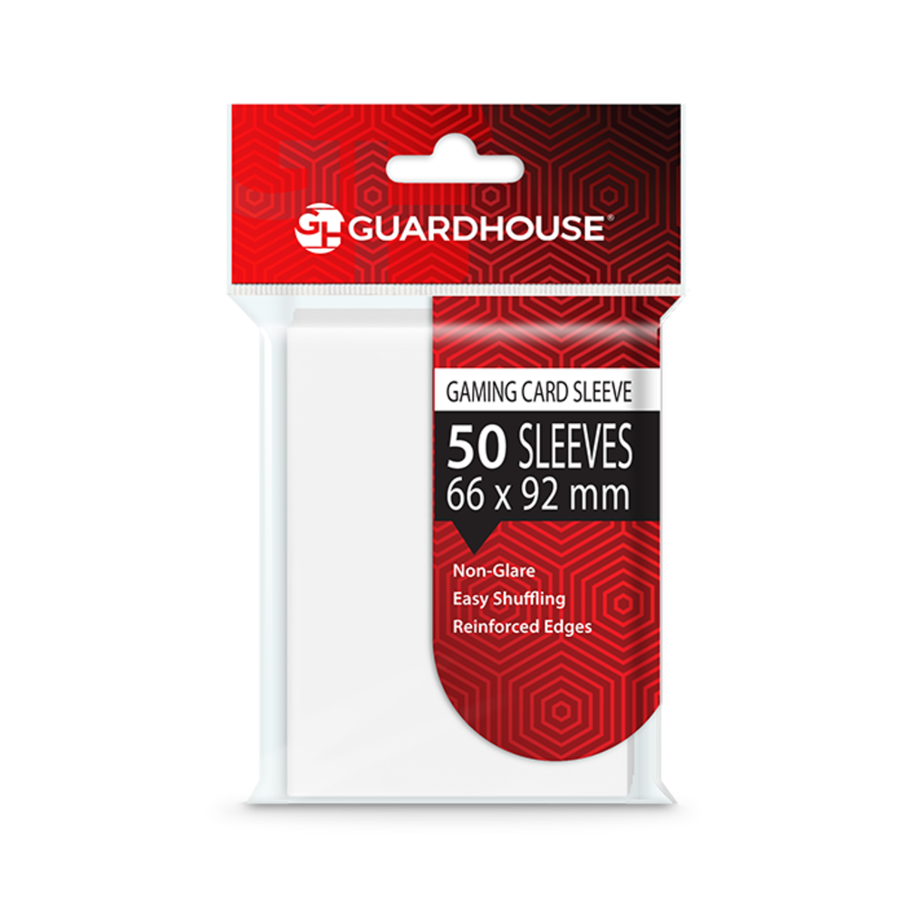 Guard House Card Storage Gaming Card Sleeves - White